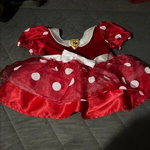 Disney Red and White Polka Dot  Mini Mouse Dress